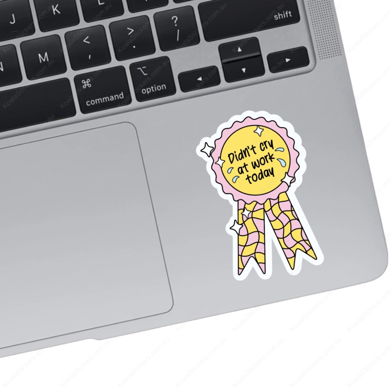 Koala Stickers: Crying at Work Sticker - Image 2