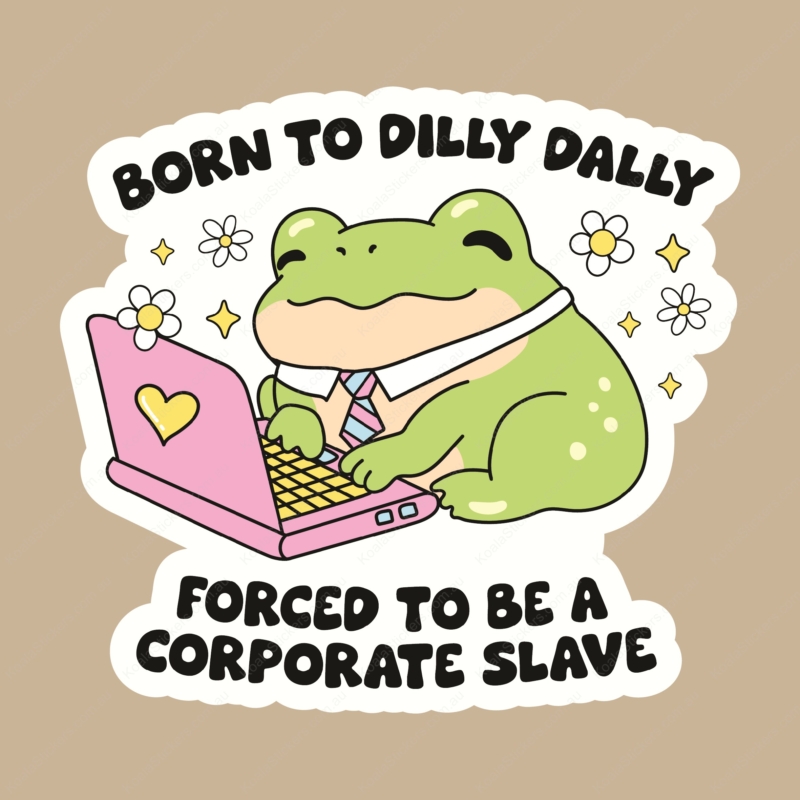 Koala Stickers: Corporate Slave Sticker