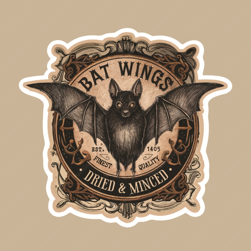 Koala Stickers: Bat Wing Potion Sticker