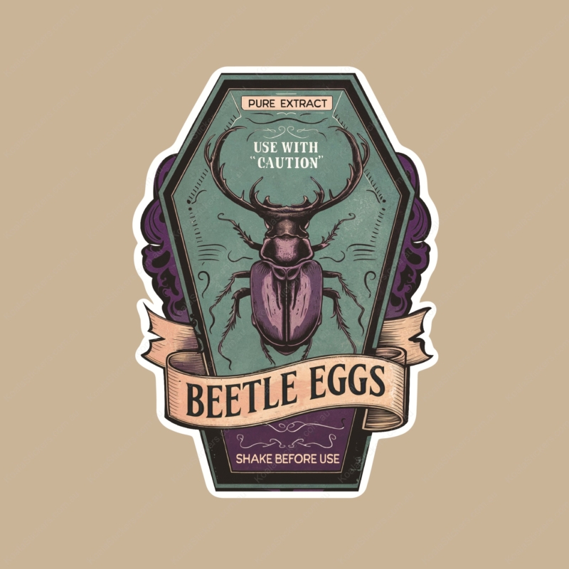 Koala Stickers: Beetle Egg Potion Sticker